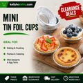 Mini Tin Foil Cups