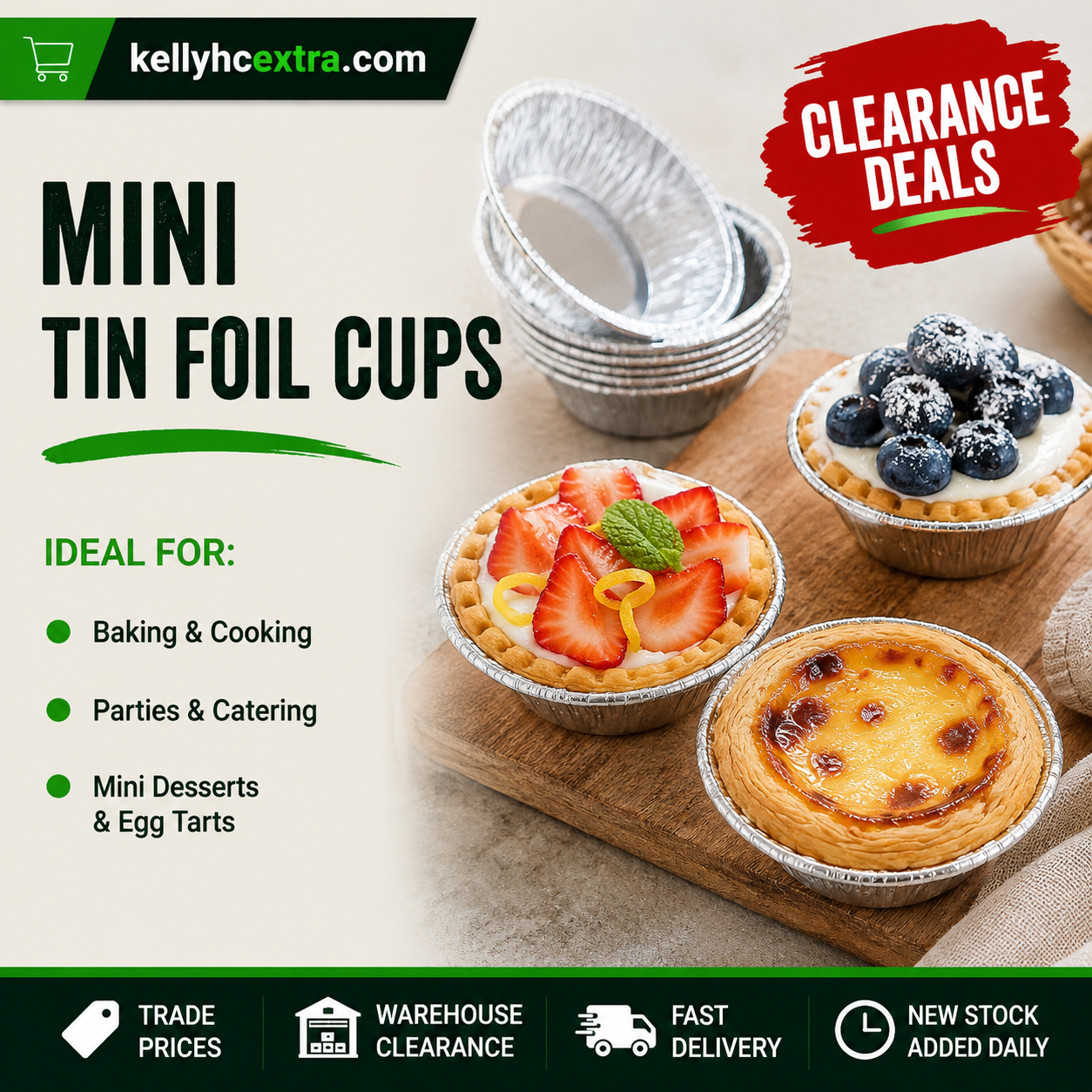 Mini Tin Foil Cups