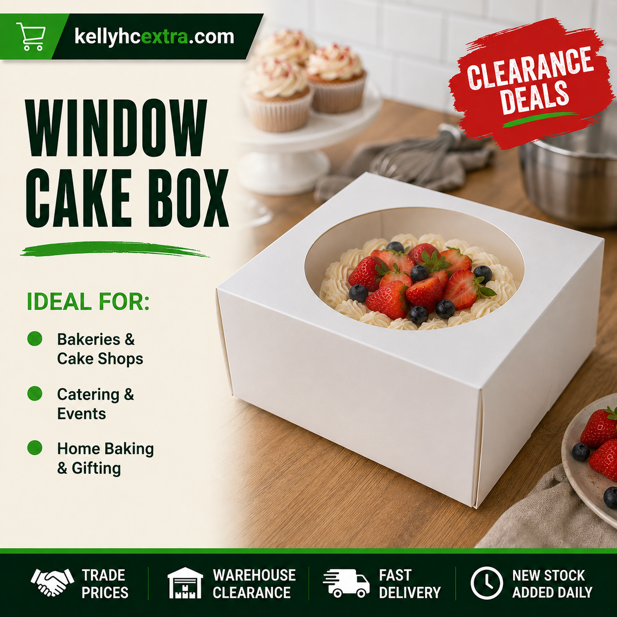 Window Cake Box