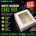 White window cake box