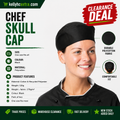 Bonchef Black Skull Cap