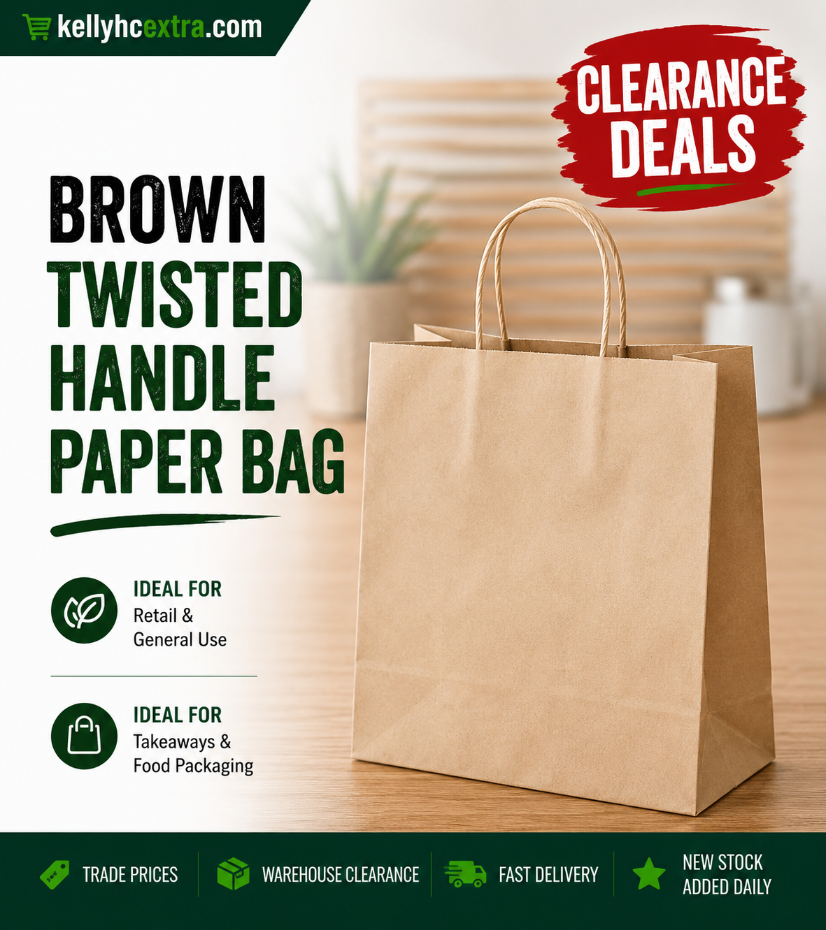 Brown Twisted Handle Paper Bags