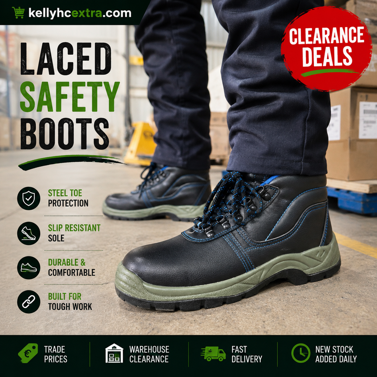 Laces Safety Boots