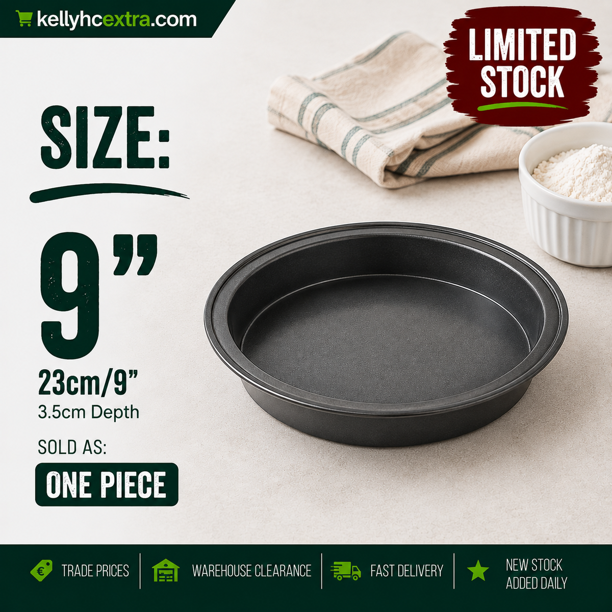 Round Cake Tin - 23cm/9"