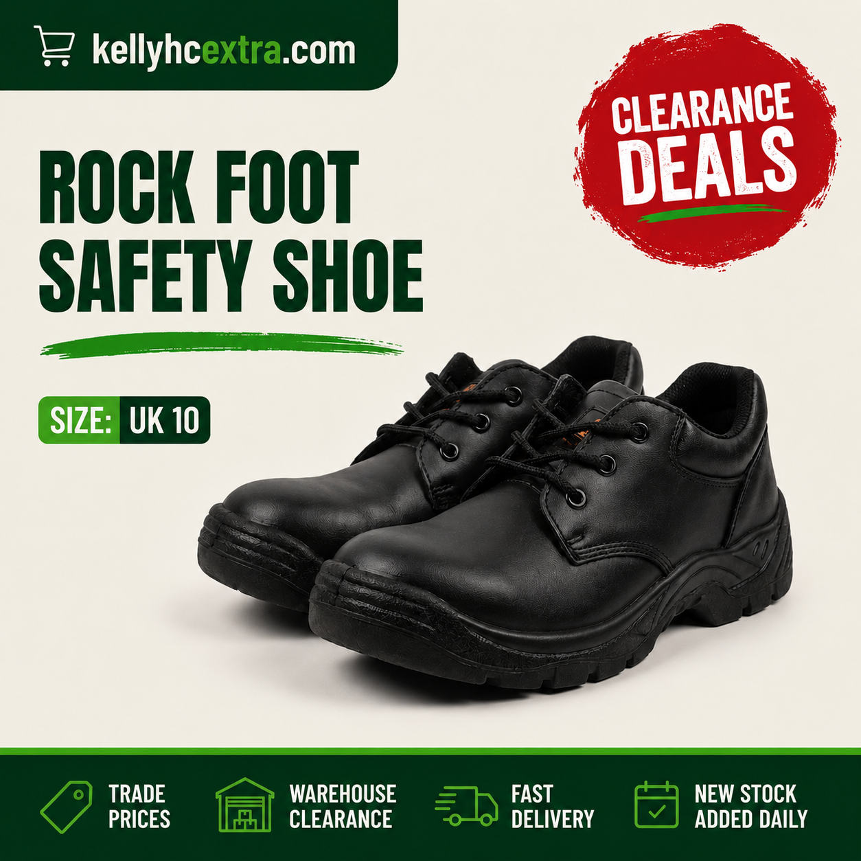 Rock Foot Safety Shoes - UK10