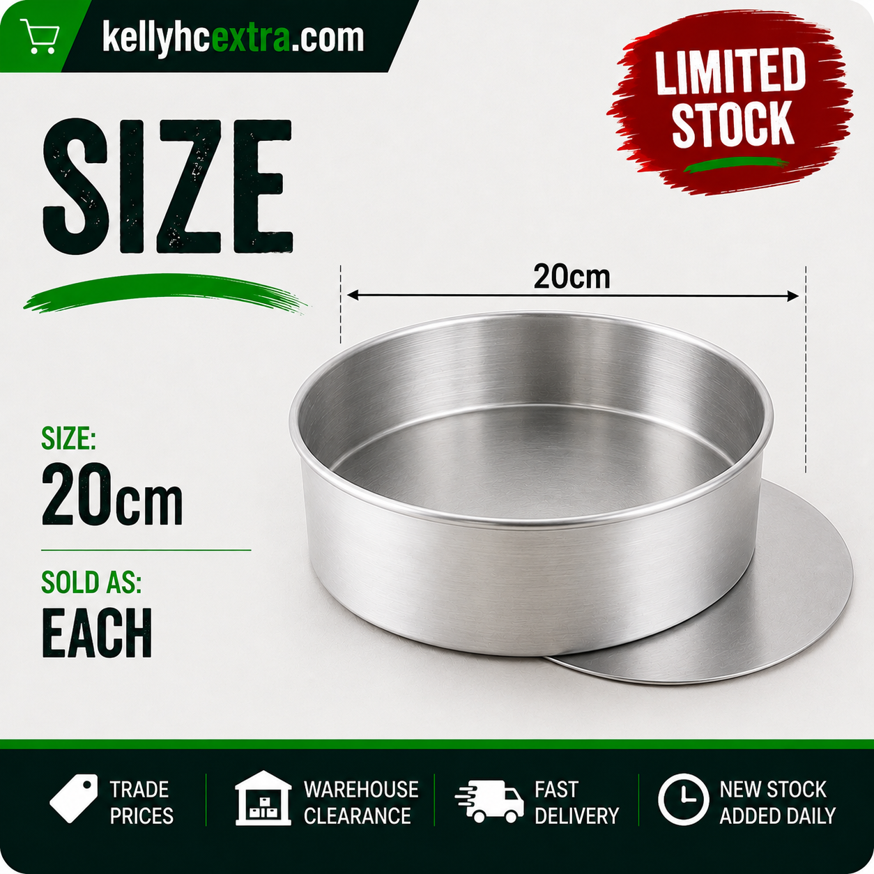 Loose Base Aluminium Cake Tin