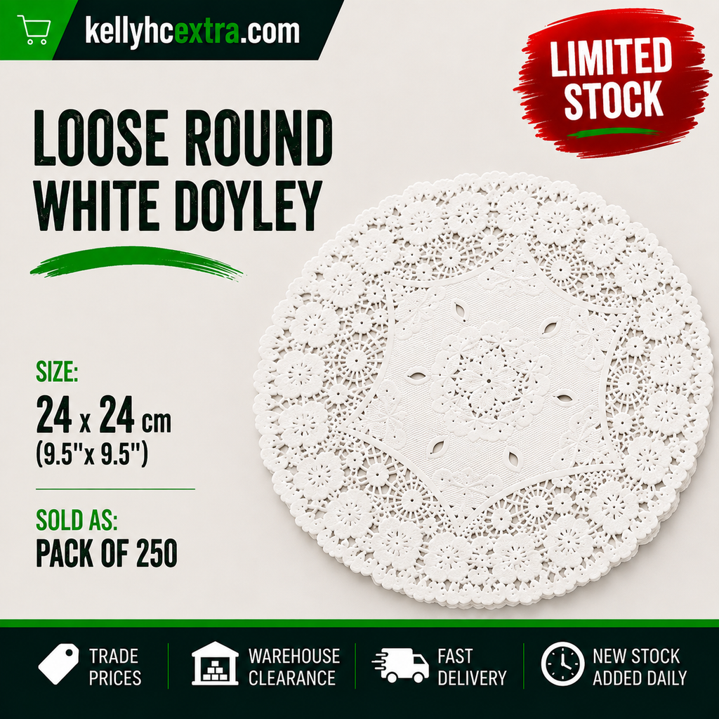 Loose Round White Doyley