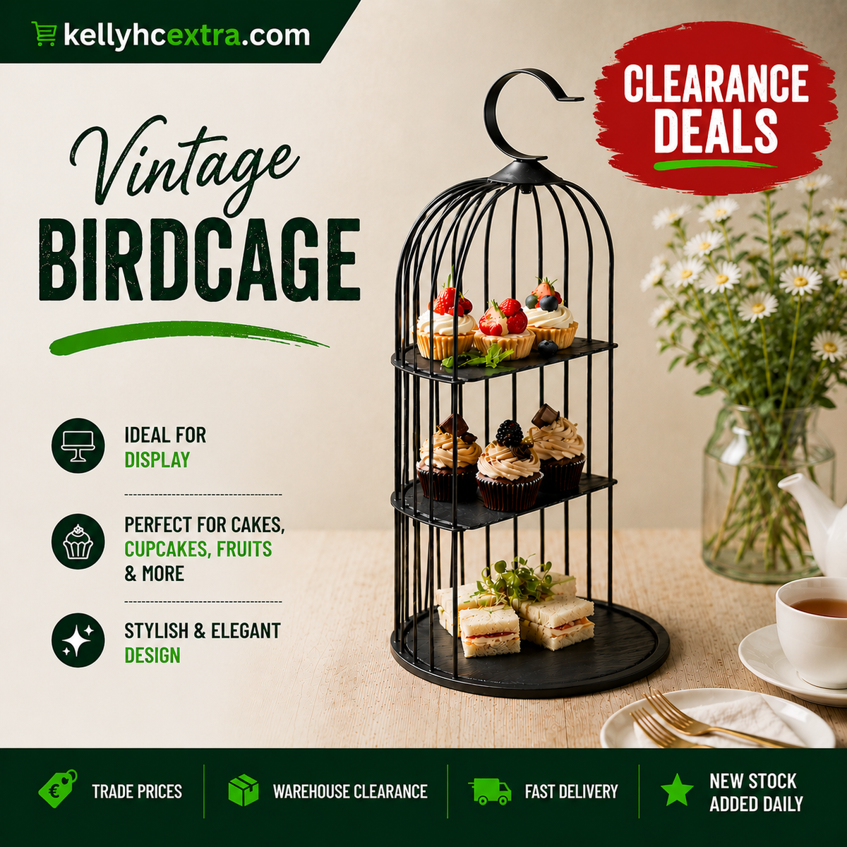 Vintage Birdcage Presentation