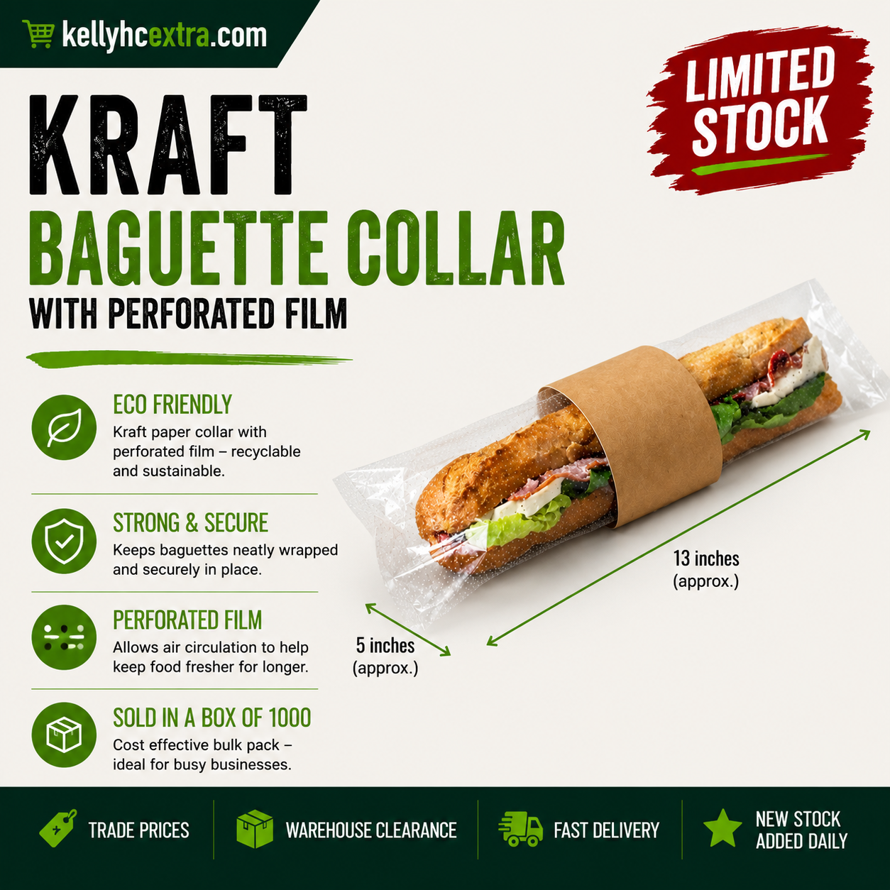 Kraft Baguette Collar Film