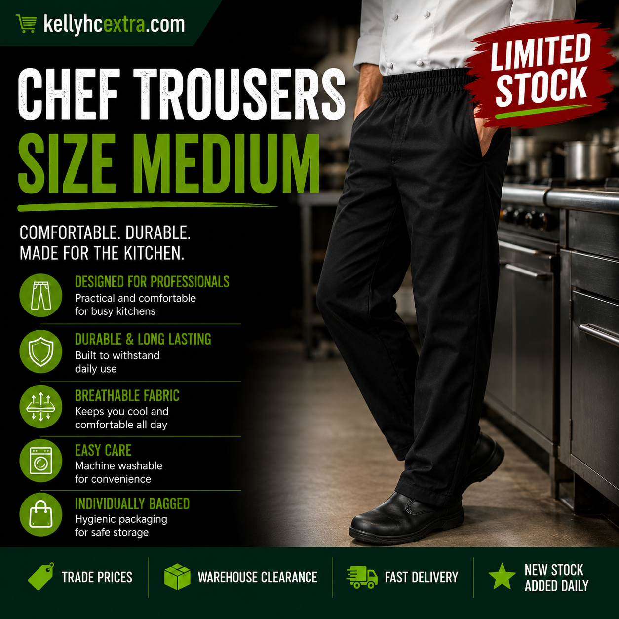 Chef Trousers Black