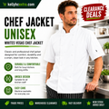 Vegas Chefs Jacket White