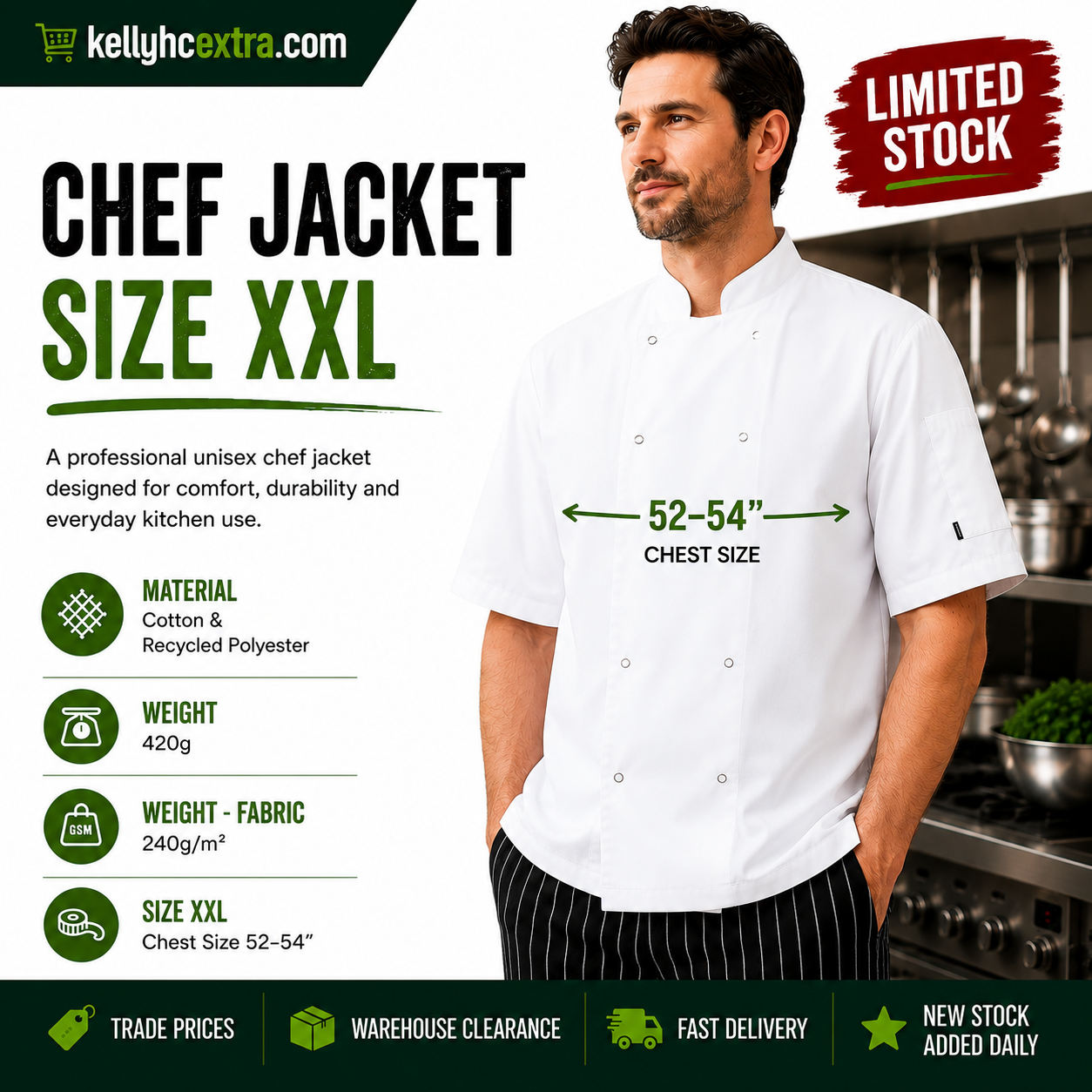Whites Boston Chef Jacket