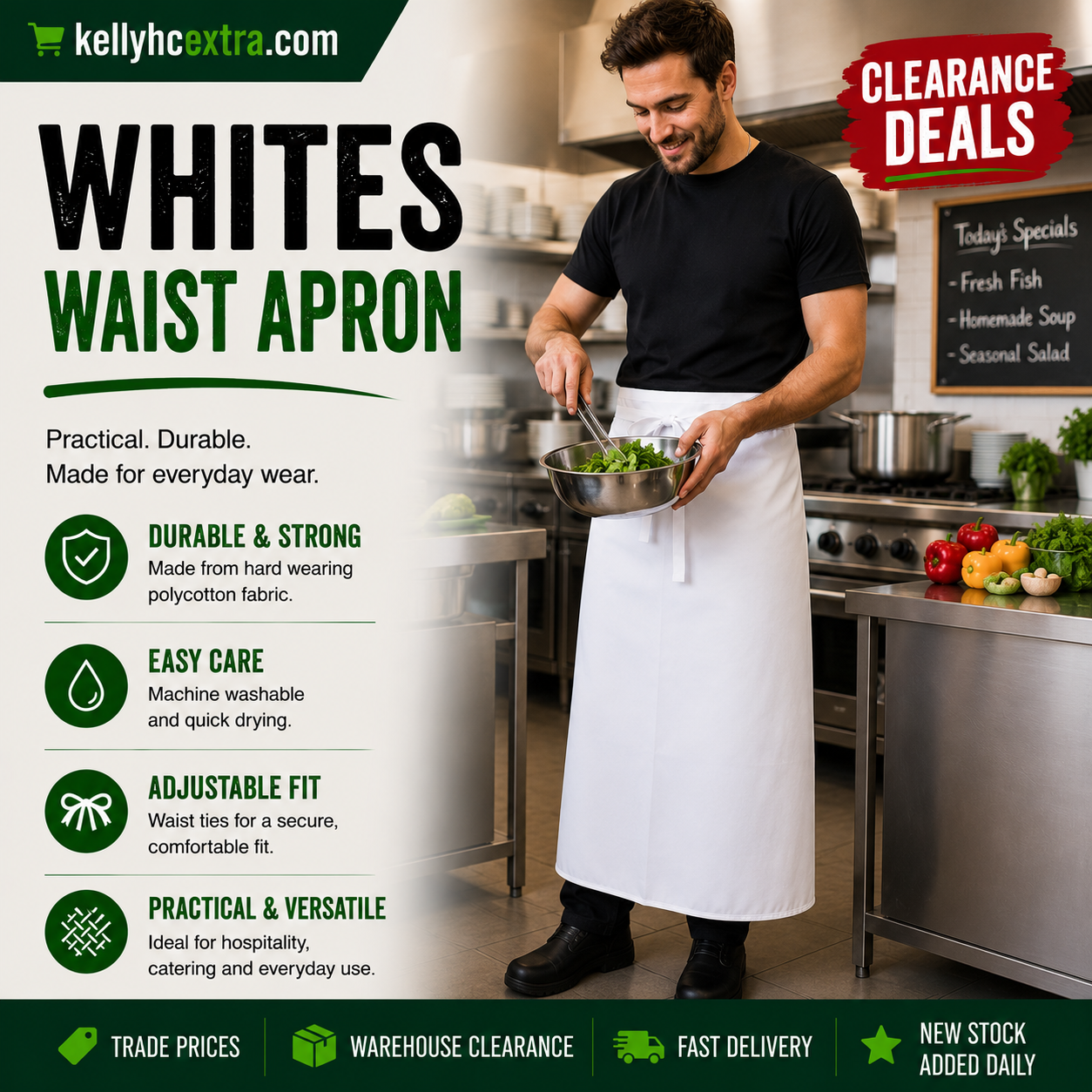 Whites Regular Waist Apron