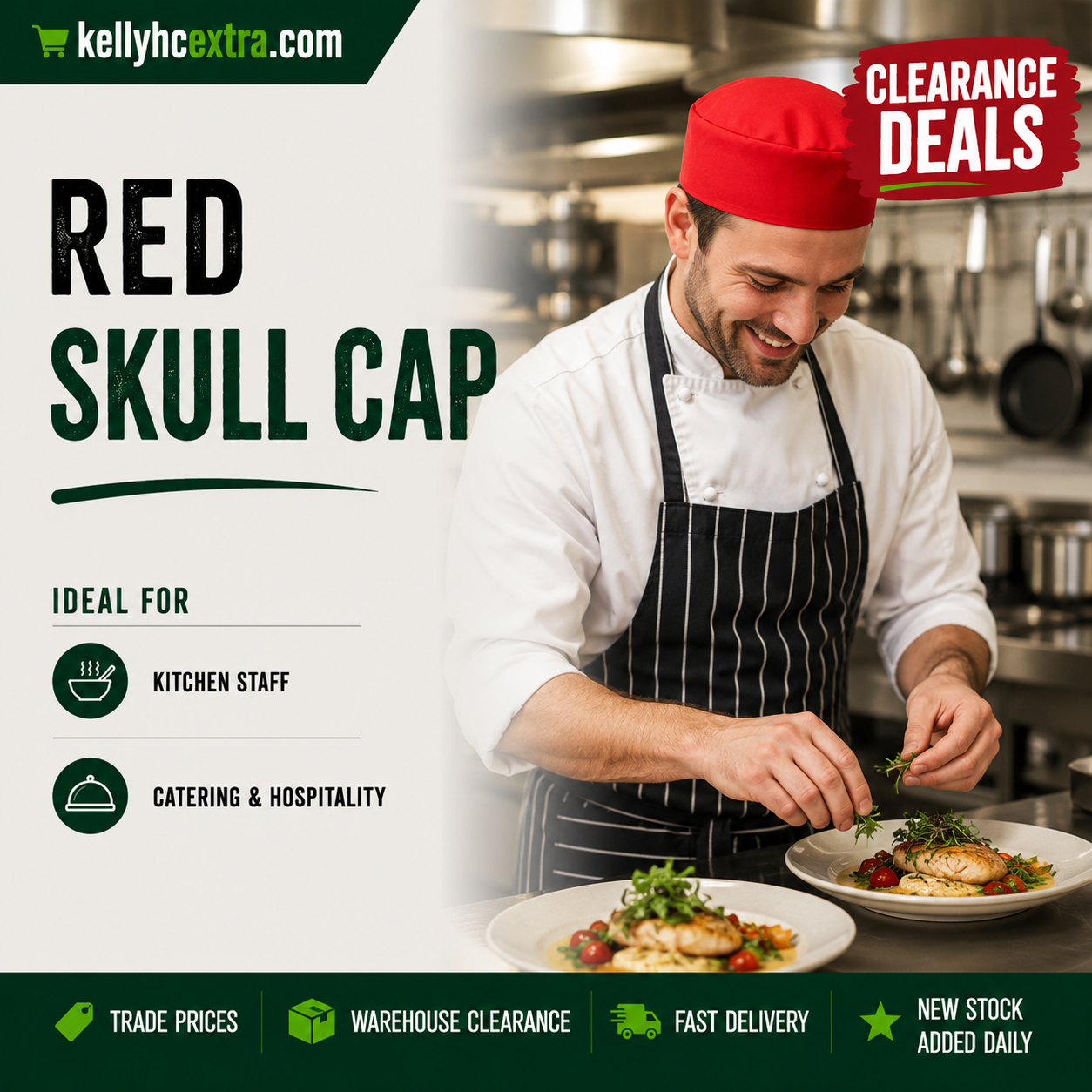 Red Skull Cap