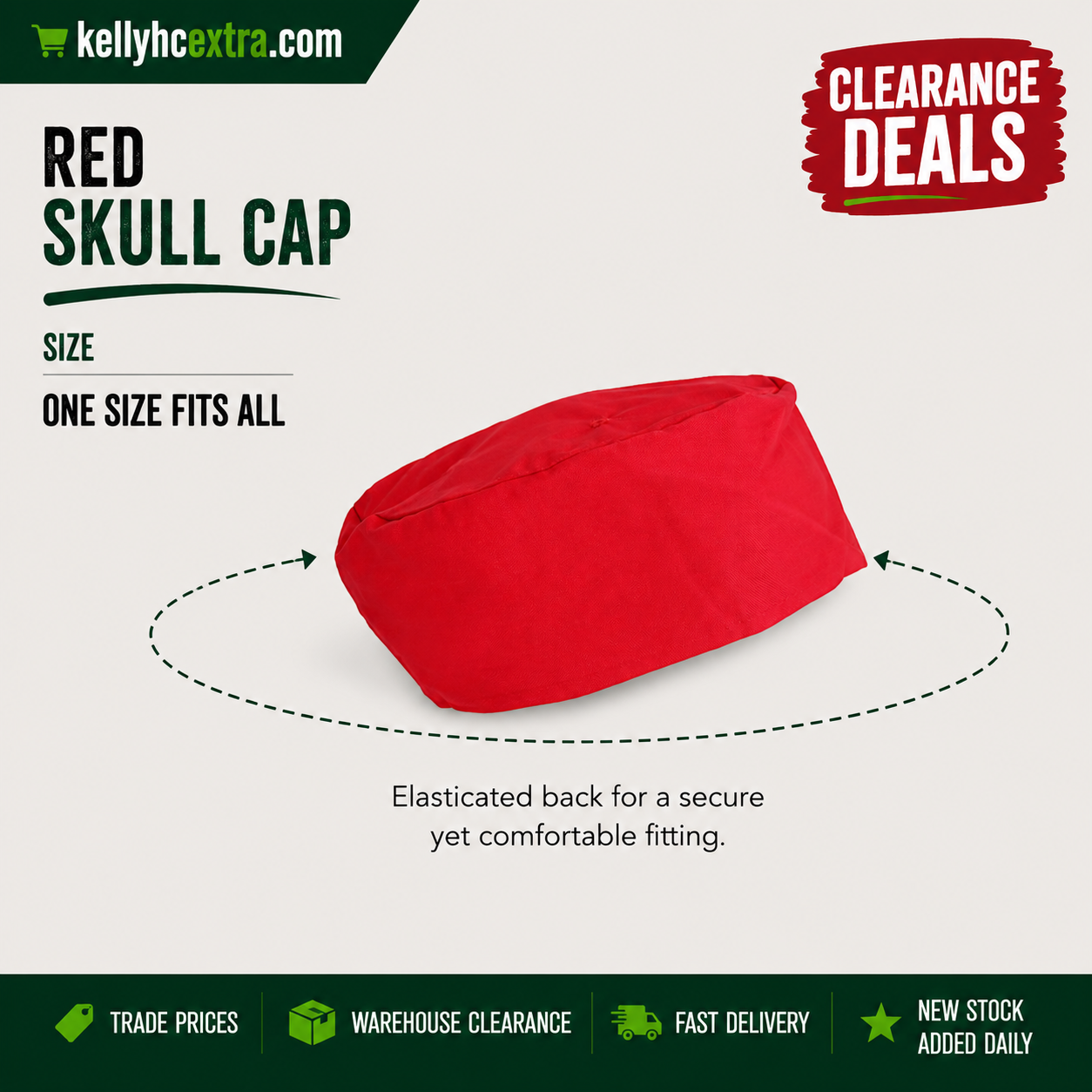 Red Skull Cap