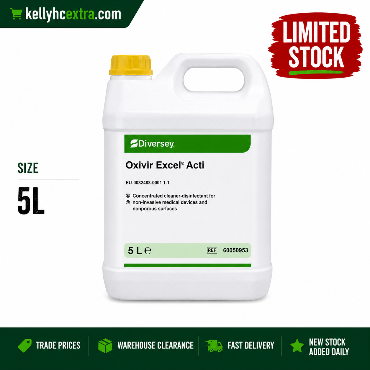 Oxivir Excel Acti, disinfectant & Cleaner