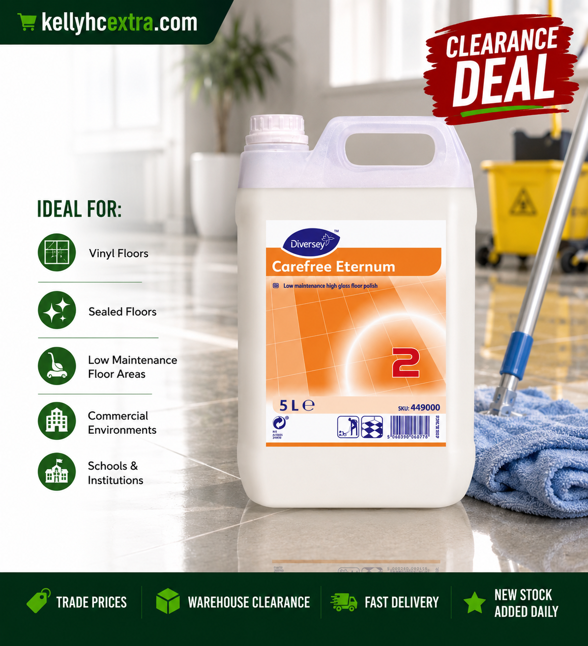 Carefree Eternum Floor Polish – Shine & Care