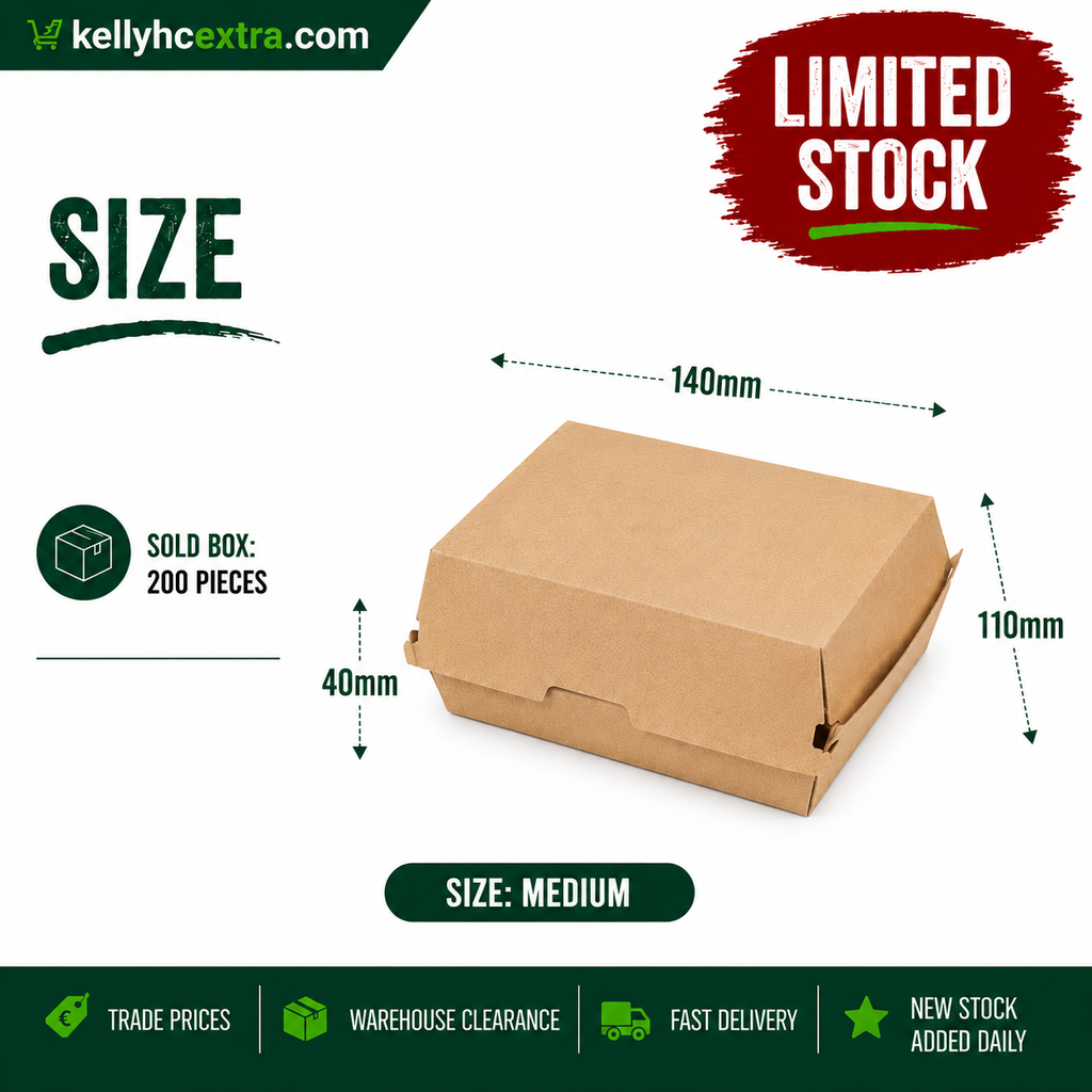 Corrugated Burger Box Medium