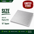 10” Square Cake Drums