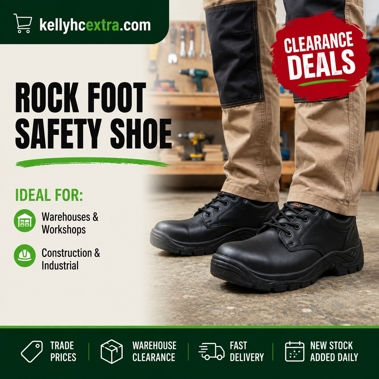 Rock Foot Safety Shoes - UK10