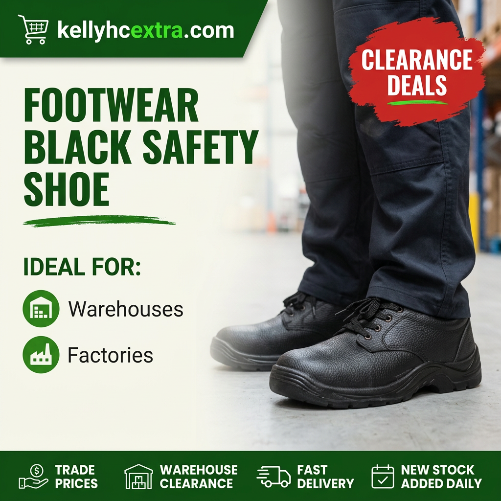 Footwear Black Safety Shoe hero image