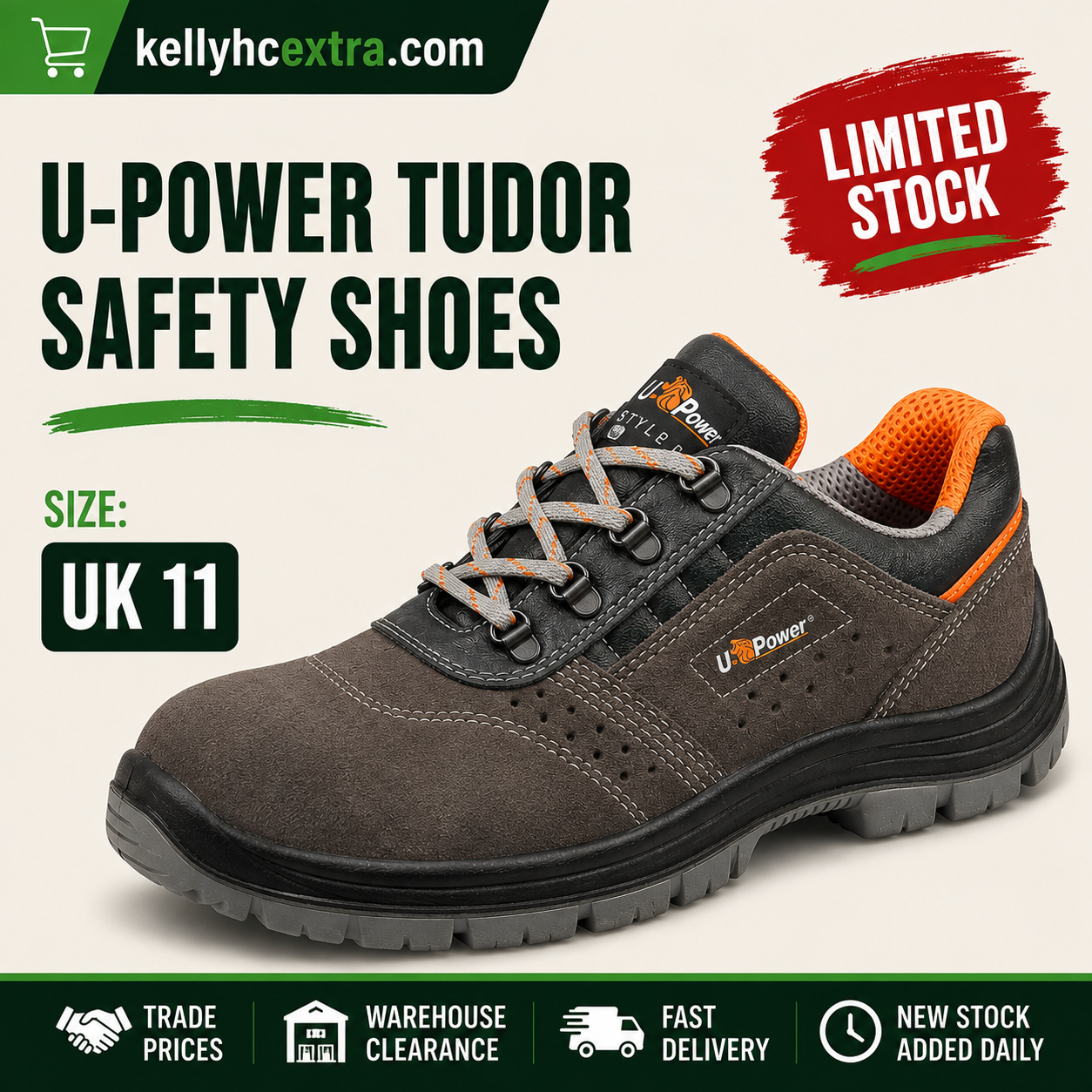 U-Power Tudor Safety Shoes - UK11
